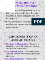 Financial Statement Analysis of Non Financial