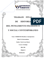 Trabajo Final de Historia Del Pensamiento Filosófico y Social Contemporáneo Arreglado