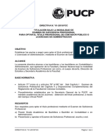 Directiva para Obras Por Impuesto