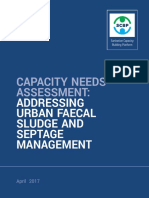 Capacity Needs Assessment Addressing Urban FSSM