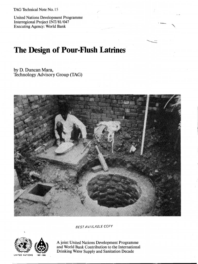The Design of Pour Flush Latrines PDF Sanitation Toilet