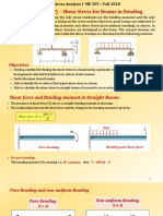 Shear Stress Formula for Beams in Bending