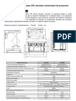 Nt5mot0100 - Ficha Tecnica Elevador de Elevador de Proyector