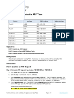 Packet Tracer - Examine The ARP Table