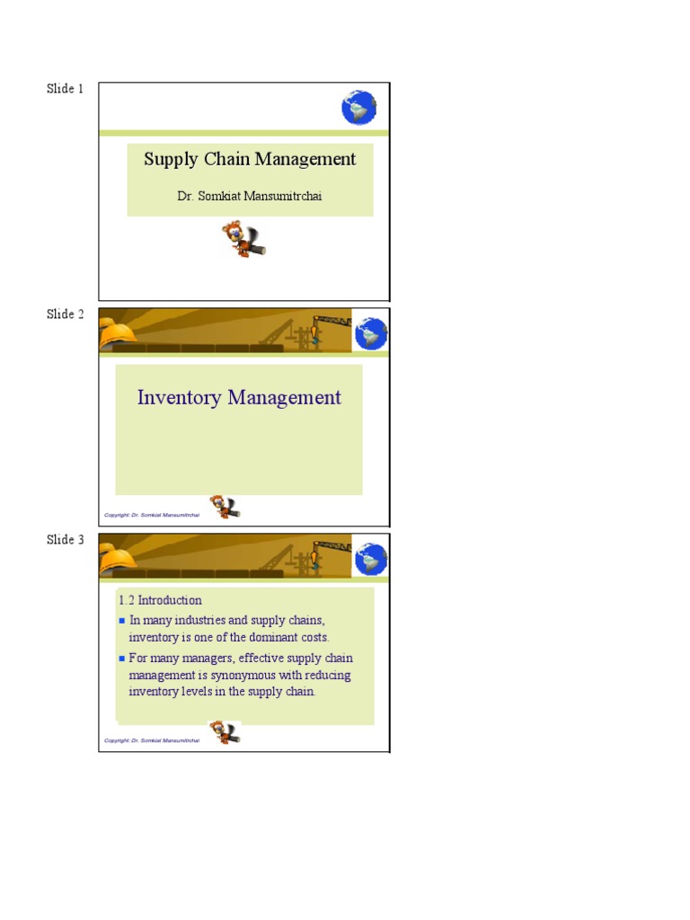 Inventory Management STU | PDF | Inventory | Supply Chain