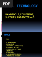 Civil Technology: Handtools, Equipment, Supplies, and Materials