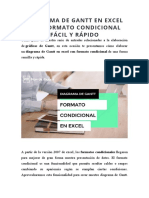 Diagrama de Gantt en Excel Con Formato Condicional Fácil y Rapido