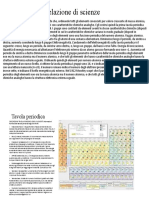 Relazione Di Scienze