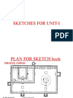 Delhi monuments sketches for Unit-I