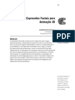 Estudos de expressões faciais para animação 3D