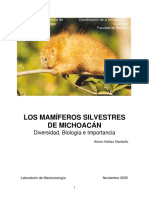 Los Mamiferos Silvestres de Michoacan Arturo Nunez Garduno