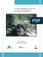 Inventario de La Mastofauna Terrestre de La Cuenca de Abasto HIDALGO FINAL