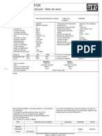 Hoja de Datos: Motor Trifásico de Inducción - Rotor de Jaula