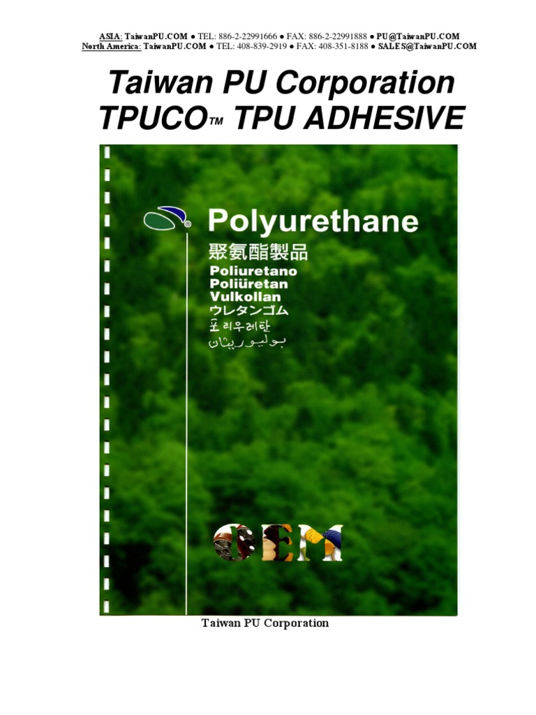 Tpu Adhesive PDF Adhesive Solvent