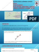 DEFINICIÓN DE VECTOR, DIRECCIÓN Y SENTIDO DE VECTORES NO NULOS, LONGITUD O NORMA DE UN VECTOR