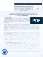 Criterios Interpretacion Facultad Consejos Directivos Escolares Seleccion Docentes Interinos