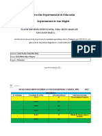 Plan de Mejora de Sexto Grado