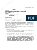 INFORME #015-2015/MACG. Señores: Asociación de Micro Empresarios El Libertador