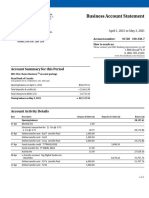 Business Account Statement: Account Summary For This Period