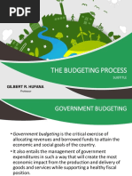 The Budgeting Process: Gilbert R. Hufana