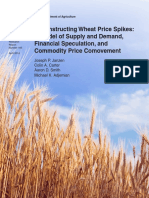 Deconstructing Wheat Price Spikes: A Model of Supply and Demand, Financial Speculation, and Commodity Price Comovement