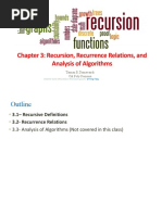 Chapter 3: Recursion, Recurrence Relations, and Analysis of Algorithms