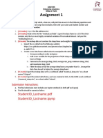 Assignment 1: Studentid - Lastname - PDF Studentid - Lastname - Ipynp