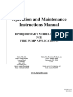 Operation and Maintenance Instructions Manual: DP/DQ/DR/DS/DT Model Engines Fire Pump Applications