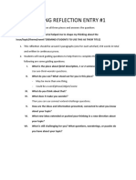 ENGLISH SBA Sample Reflections (1) | PDF | Psychology | Psychological ...