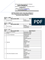 Daftar Peserta Tidak Ikut PAS