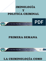 Criminología y Política Criminal - Sesiones Semana Uno