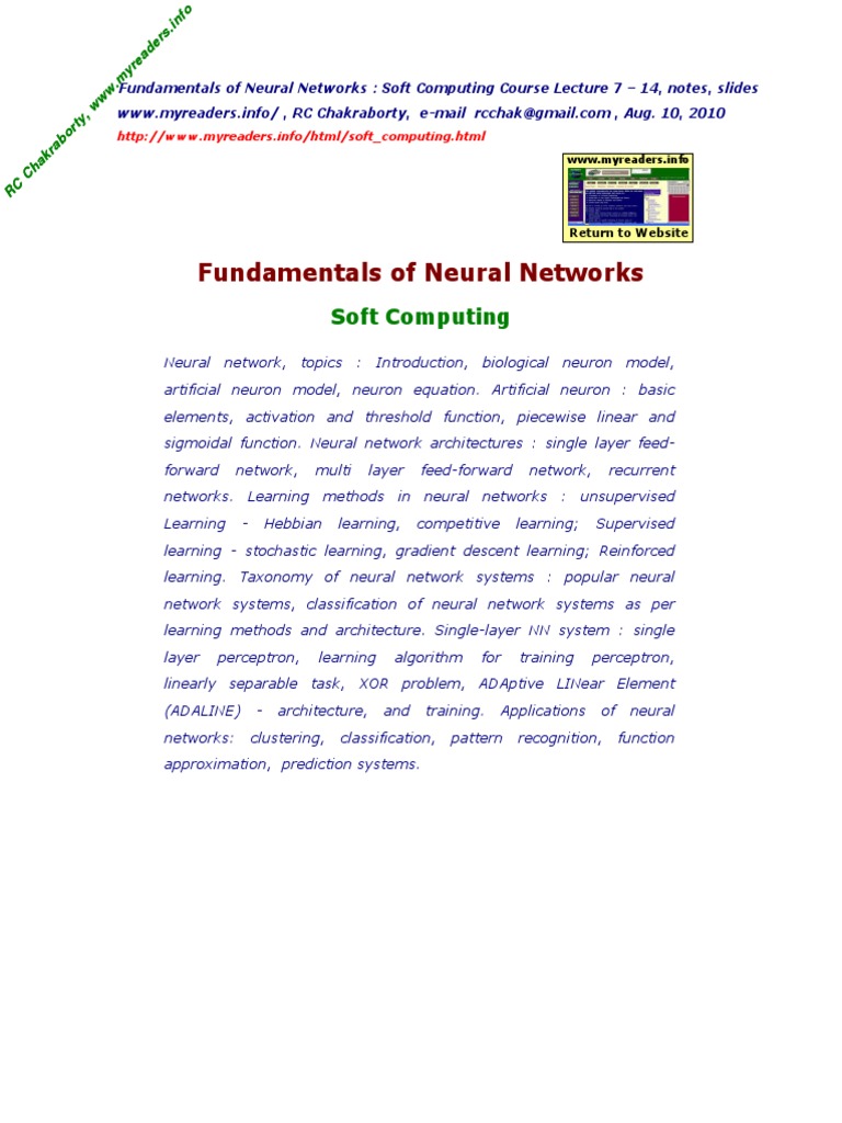 02 Fundamentals of Neural Network | PDF | Science & Mathematics ...