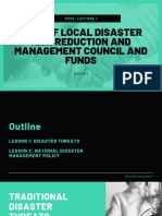 Role of Local Disaster Risk Reduction and Management Council and Funds