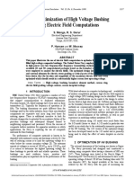 Design Optimization of High Voltage Bushing Using Electric Field Computations