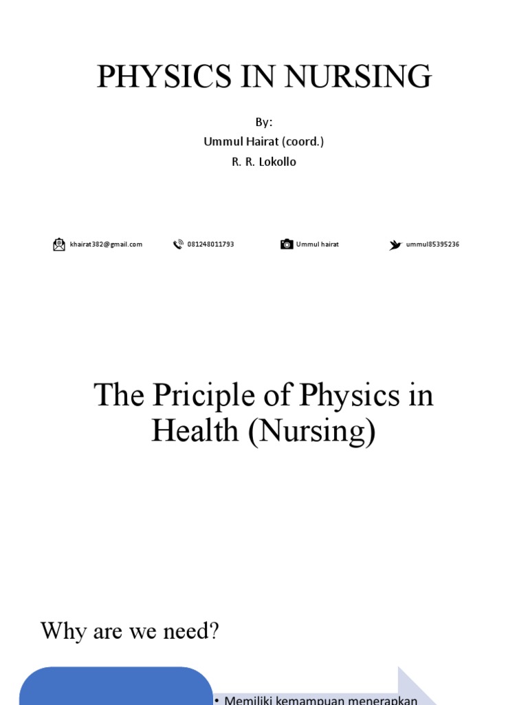 PHYSICS IN NURSING PRINCIPLES AND APPLICATIONS PDF