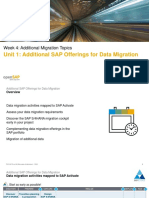 Unit 1: Additional SAP Offerings For Data Migration