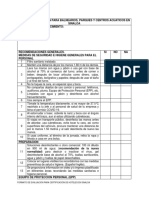 Check List para Verificacion Balnearios y Centros Acuaticos