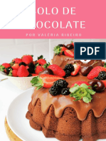 Bolo de chocolate perfeito com ganache e frutas vermelhas