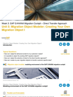 Unit 5: Migration Object Modeler: Creating Your Own Migration Object I