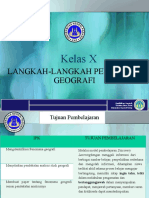 Pert 1 KD 3.3 Langkah-Langkah Penelitian Geografi