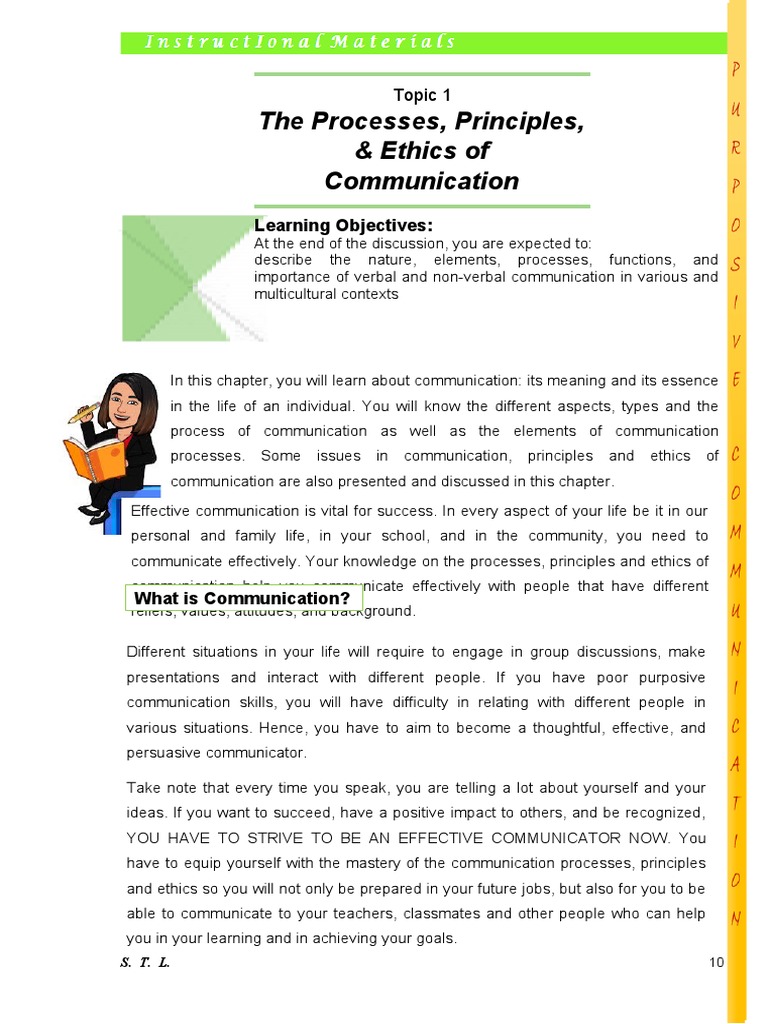 Communication Essentials & Ethics | PDF | Communication | Nonverbal ...