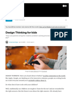 Design Thinking For Kids: 413K Followers