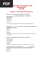 (OCM) Chapter 1 Principles of Management