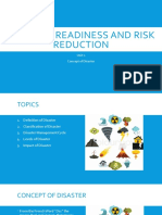 Disaster Readiness and Risk Reduction: Unit 1 Concept of Disaster