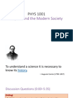 PHYS 1001: Physics and The Modern Society