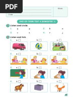 End-Of-term Test 4 (Semester 1)