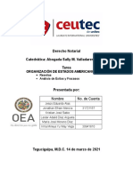 Documento contiene Estructura de la OEA