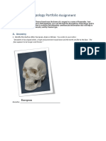 Forensic Anthropology Portfolio Assignment: A. Ancestry