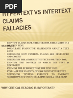 Hypertext Vs Intertext Claims Fallacies