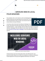 Meilleurs Serveurs Web en Local Pour Windows - Top Liste